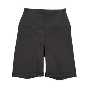 Yogalicious Lux Shorts Womens Small Rib Everyday 7 Inch Black Athletic